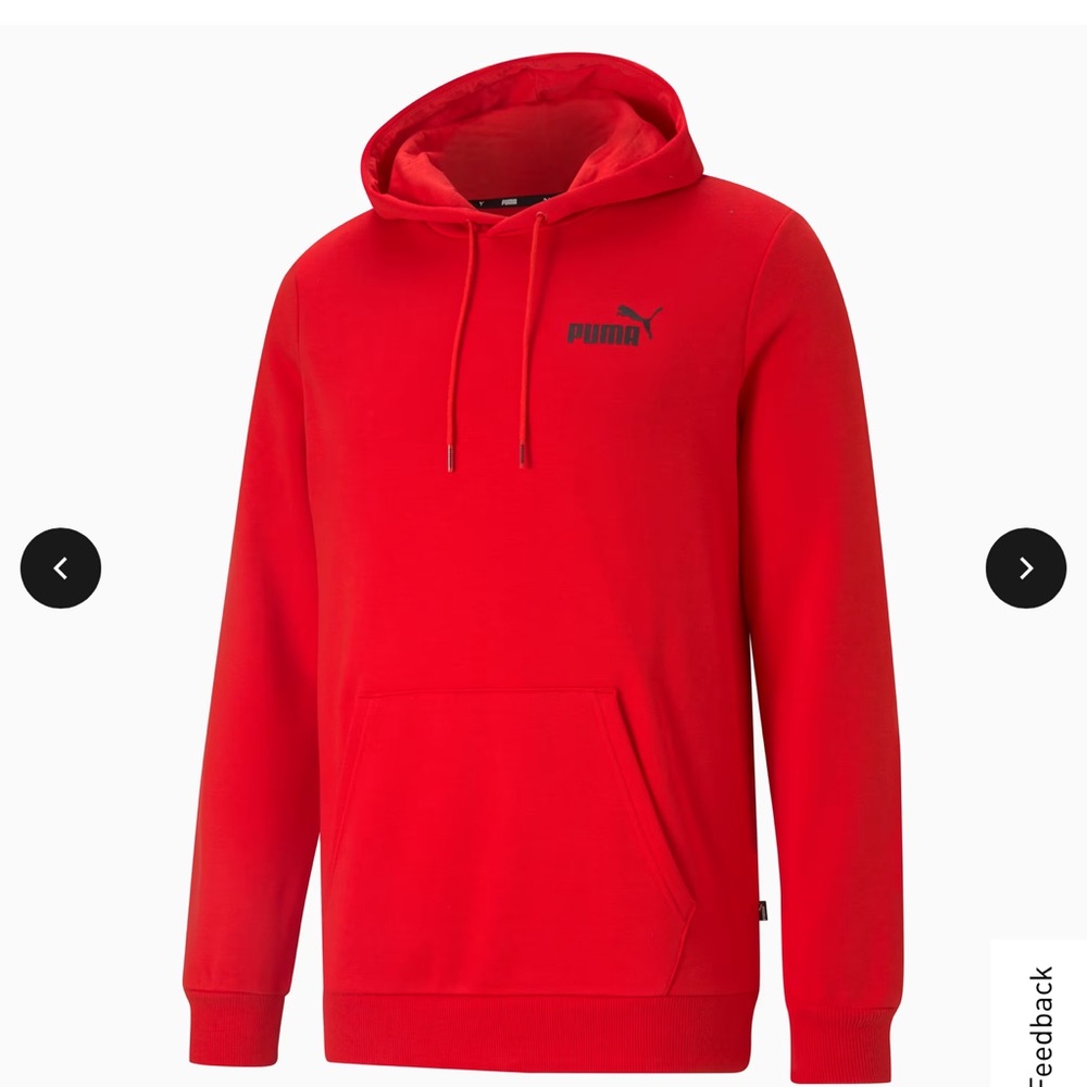 Puma Men's Red Hoodie Sweater
